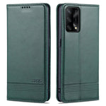 AZNS Custodia in pelle a vibrazione orizzontale con struttura in vitello magnetico con slot per carte, supporto e portafoglio, For OPPO A74 4G / F19, For OPPO Realme C15 / C12 / C25 / Narzo 30A