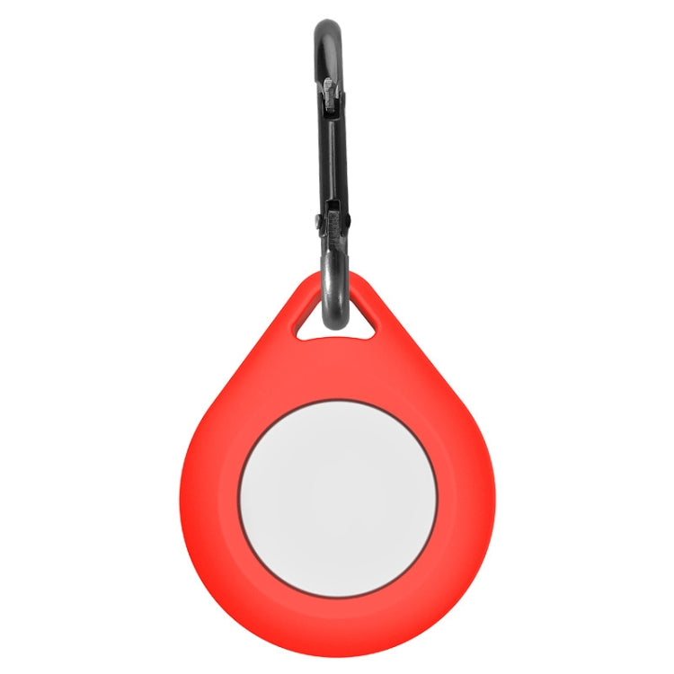 Custodia protettiva in silicone antiurto antigraffio con anello per appendere AirTag, Water Drop