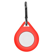Custodia protettiva in silicone antiurto antigraffio con anello per appendere AirTag, Water Drop