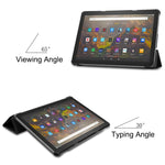 Custer Texture custodia orizzontale in pelle a libro con supporto a tre pieghe e funzione Sleep/Wake-up, For Amazon Fire HD 10 (2021)