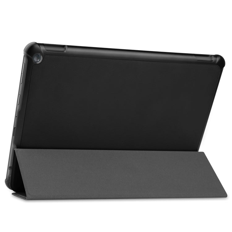 Custer Texture custodia orizzontale in pelle a libro con supporto a tre pieghe e funzione Sleep/Wake-up, For Amazon Fire HD 10 (2021)