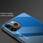 Custodia in vetro a colori per iPhone 11 Pro Max e iPhone 11