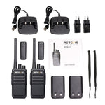 Walkie Talkie palmare RETEVIS RT617 0.5W PMR446 16 canali