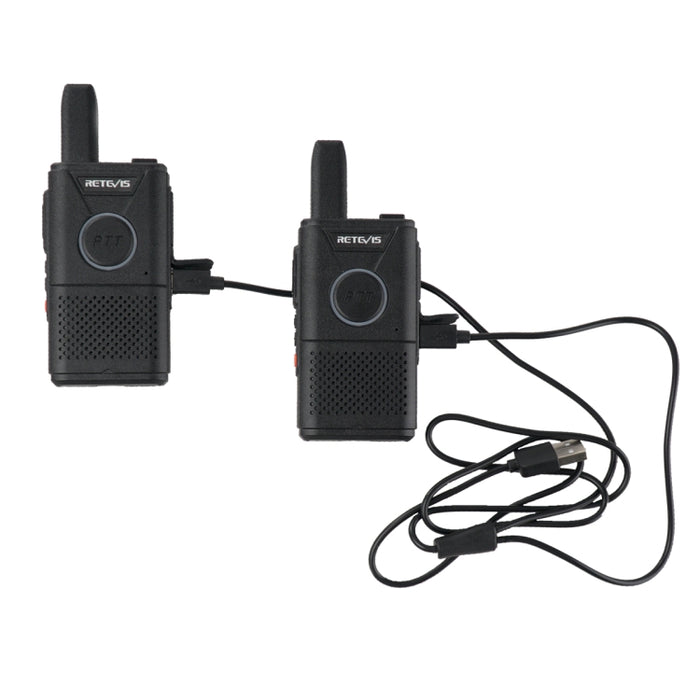 1 paio RETEVIS RT18 16CHS FRS Dual PTT Walkie Talkie palmare, spina americana, RT18, US Plug