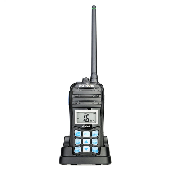 RETEVIS RT55 5W 156.000-161.450MHz + 156.050-163.425MHz Radio bidirezionale impermeabile Walkie Talkie portatile, RT55