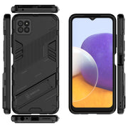 Custodia TPU antiurto con supporto invisibile per Galaxy A22 5G