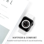 Cinturino per orologio in silicone stile Business B, For Apple Watch Series 7 45mm / 6 & SE & 5 & 4 44mm / 3 & 2 & 1 42mm, For Apple Watch Series 7 41mm / 6 & SE & 5 & 4 40mm / 3 & 2 & 1 38mm                                                             ...