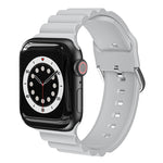 Cinturino per orologio in silicone stile Business B, For Apple Watch Series 7 45mm / 6 & SE & 5 & 4 44mm / 3 & 2 & 1 42mm, For Apple Watch Series 7 41mm / 6 & SE & 5 & 4 40mm / 3 & 2 & 1 38mm                                                             ...
