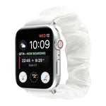 Cinturino per orologio in tessuto con anello per capelli con motivo a conchiglia, For Apple Watch Ultra 49mm / Series 8&7 45mm / SE 2&6&SE&5&4 44mm / 3&2&1 42mm, For Apple Watch Series 8&7 41mm / SE 2&6&SE&5&4 40mm / 3&2&1 38mm                         ...