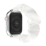 Cinturino per orologio in tessuto con anello per capelli con motivo a conchiglia, For Apple Watch Ultra 49mm / Series 8&7 45mm / SE 2&6&SE&5&4 44mm / 3&2&1 42mm, For Apple Watch Series 8&7 41mm / SE 2&6&SE&5&4 40mm / 3&2&1 38mm                         ...