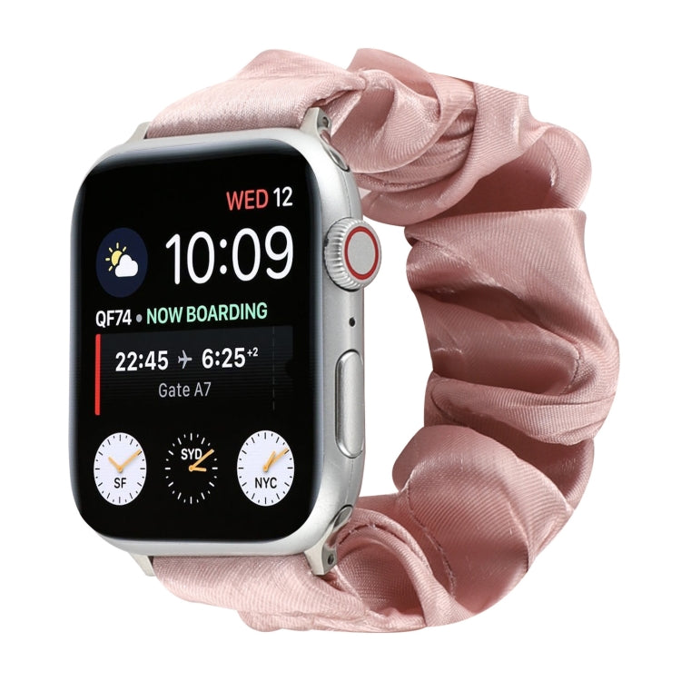 Cinturino per orologio in tessuto con anello per capelli con motivo a conchiglia, For Apple Watch Ultra 49mm / Series 8&7 45mm / SE 2&6&SE&5&4 44mm / 3&2&1 42mm, For Apple Watch Series 8&7 41mm / SE 2&6&SE&5&4 40mm / 3&2&1 38mm                         ...