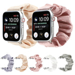 Cinturino per orologio in tessuto con anello per capelli con motivo a conchiglia, For Apple Watch Ultra 49mm / Series 8&7 45mm / SE 2&6&SE&5&4 44mm / 3&2&1 42mm, For Apple Watch Series 8&7 41mm / SE 2&6&SE&5&4 40mm / 3&2&1 38mm                         ...
