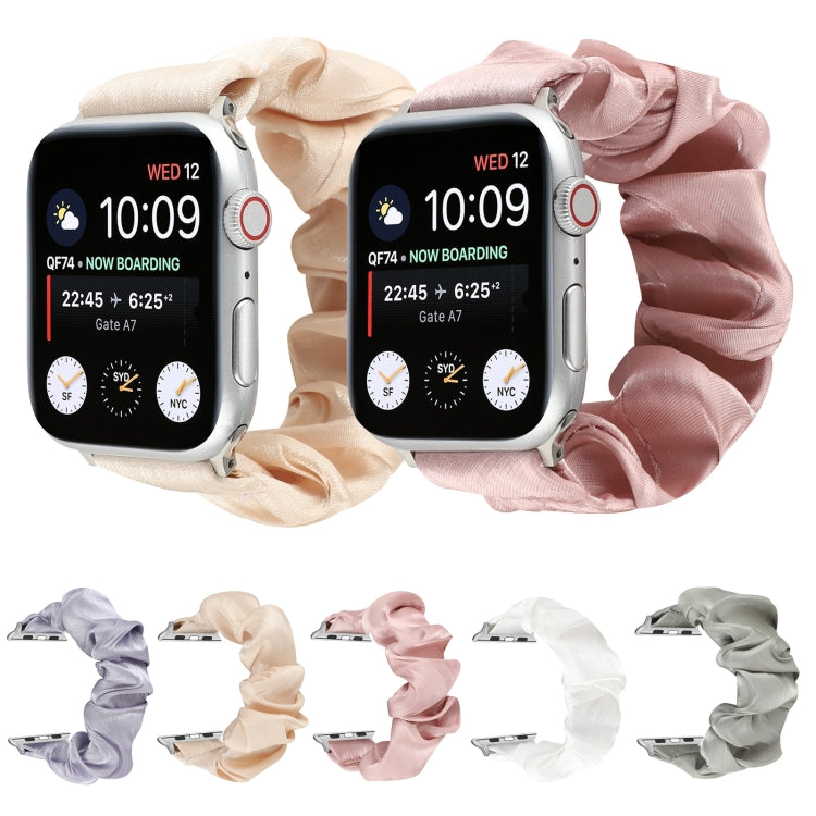 Cinturino per orologio in tessuto con anello per capelli con motivo a conchiglia, For Apple Watch Ultra 49mm / Series 8&7 45mm / SE 2&6&SE&5&4 44mm / 3&2&1 42mm, For Apple Watch Series 8&7 41mm / SE 2&6&SE&5&4 40mm / 3&2&1 38mm                         ...