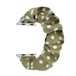 Cinturino per orologio in tessuto con anello per capelli a pois, For Apple Watch Ultra 49mm / Series 8&7 45mm / SE 2&6&SE&5&4 44mm / 3&2&1 42mm, For Apple Watch Series 8&7 41mm / SE 2&6&SE&5&4 40mm / 3&2&1 38mm                                          ...