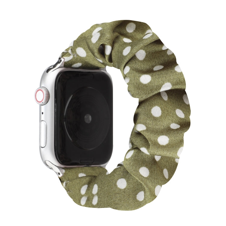 Cinturino per orologio in tessuto con anello per capelli a pois, For Apple Watch Ultra 49mm / Series 8&7 45mm / SE 2&6&SE&5&4 44mm / 3&2&1 42mm, For Apple Watch Series 8&7 41mm / SE 2&6&SE&5&4 40mm / 3&2&1 38mm                                          ...