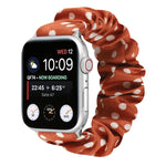 Cinturino per orologio in tessuto con anello per capelli a pois, For Apple Watch Ultra 49mm / Series 8&7 45mm / SE 2&6&SE&5&4 44mm / 3&2&1 42mm, For Apple Watch Series 8&7 41mm / SE 2&6&SE&5&4 40mm / 3&2&1 38mm                                          ...