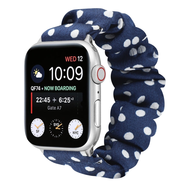 Cinturino per orologio in tessuto con anello per capelli a pois, For Apple Watch Ultra 49mm / Series 8&7 45mm / SE 2&6&SE&5&4 44mm / 3&2&1 42mm, For Apple Watch Series 8&7 41mm / SE 2&6&SE&5&4 40mm / 3&2&1 38mm                                          ...