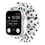 Cinturino per orologio in tessuto con anello per capelli a pois, For Apple Watch Ultra 49mm / Series 8&7 45mm / SE 2&6&SE&5&4 44mm / 3&2&1 42mm, For Apple Watch Series 8&7 41mm / SE 2&6&SE&5&4 40mm / 3&2&1 38mm                                          ...