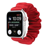 Cinturino per orologio in tessuto con anello per capelli con motivo a farfalla, For Apple Watch Ultra 49mm / Series 8&7 45mm / SE 2&6&SE&5&4 44mm / 3&2&1 42mm