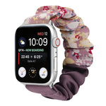 Cinturino per orologio in tessuto con anello per capelli con motivo a farfalla, For Apple Watch Ultra 49mm / Series 8&7 45mm / SE 2&6&SE&5&4 44mm / 3&2&1 42mm