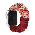 Cinturino per orologio in tessuto con anello per capelli con motivo a farfalla, For Apple Watch Series 8&7 41mm / SE 2&6&SE&5&4 40mm / 3&2&1 38mm, For Apple Watch Series 7 41mm / 6 & SE & 5 & 4 40mm / 3 & 2 & 1 38mm                                     ...