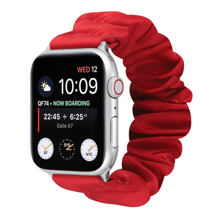 Cinturino per orologio in tessuto con anello per capelli con motivo a farfalla, For Apple Watch Series 8&7 41mm / SE 2&6&SE&5&4 40mm / 3&2&1 38mm, For Apple Watch Series 7 41mm / 6 & SE & 5 & 4 40mm / 3 & 2 & 1 38mm                                     ...