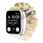 Cinturino per orologio in tessuto con anello per capelli con motivo a farfalla, For Apple Watch Series 8&7 41mm / SE 2&6&SE&5&4 40mm / 3&2&1 38mm, For Apple Watch Series 7 41mm / 6 & SE & 5 & 4 40mm / 3 & 2 & 1 38mm                                     ...