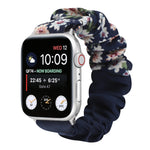 Cinturino per orologio in tessuto con anello per capelli con motivo a farfalla, For Apple Watch Series 8&7 41mm / SE 2&6&SE&5&4 40mm / 3&2&1 38mm, For Apple Watch Series 7 41mm / 6 & SE & 5 & 4 40mm / 3 & 2 & 1 38mm                                     ...