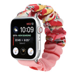 Cinturino per orologio in tessuto con anello per capelli con motivo a farfalla, For Apple Watch Series 8&7 41mm / SE 2&6&SE&5&4 40mm / 3&2&1 38mm, For Apple Watch Series 7 41mm / 6 & SE & 5 & 4 40mm / 3 & 2 & 1 38mm                                     ...