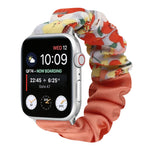 Cinturino per orologio in tessuto con anello per capelli con motivo a farfalla, For Apple Watch Series 8&7 41mm / SE 2&6&SE&5&4 40mm / 3&2&1 38mm, For Apple Watch Series 7 41mm / 6 & SE & 5 & 4 40mm / 3 & 2 & 1 38mm                                     ...