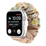 Cinturino per orologio in tessuto con anello per capelli con motivo a farfalla, For Apple Watch Series 8&7 41mm / SE 2&6&SE&5&4 40mm / 3&2&1 38mm, For Apple Watch Series 7 41mm / 6 & SE & 5 & 4 40mm / 3 & 2 & 1 38mm                                     ...