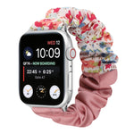 Cinturino per orologio in tessuto con anello per capelli con motivo a farfalla, For Apple Watch Series 8&7 41mm / SE 2&6&SE&5&4 40mm / 3&2&1 38mm, For Apple Watch Series 7 41mm / 6 & SE & 5 & 4 40mm / 3 & 2 & 1 38mm                                     ...