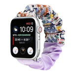 Cinturino per orologio in tessuto con anello per capelli con motivo a farfalla, For Apple Watch Series 8&7 41mm / SE 2&6&SE&5&4 40mm / 3&2&1 38mm, For Apple Watch Series 7 41mm / 6 & SE & 5 & 4 40mm / 3 & 2 & 1 38mm                                     ...
