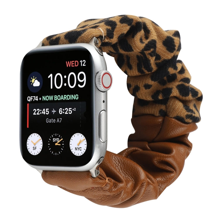Cinturino in pelle leopardato per Apple Watch Series 1-7 e SE