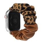 Cinturino per orologio in pelle con motivo leopardato, For Series 7 45mm / 6 & SE & 5 & 4 44mm / 3 & 2 & 1 42mm, For Series 7 41mm / 6 & SE & 5 & 4 40mm / 3 & 2 & 1 38mm