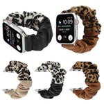 Cinturino per orologio in pelle con motivo leopardato, For Series 7 45mm / 6 & SE & 5 & 4 44mm / 3 & 2 & 1 42mm, For Series 7 41mm / 6 & SE & 5 & 4 40mm / 3 & 2 & 1 38mm