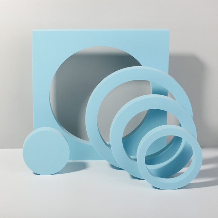 Cubo geometrico Tinta unita Fotografia Sfondo fotografico Tavolo da tiro Oggetti di scena in schiuma, 7.6 x 6cm Cylinder, Cube Embedded Combo Kits, Round Combo Kits, 2 x Door Combo Kits