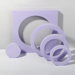 Cubo geometrico Tinta unita Fotografia Sfondo fotografico Tavolo da tiro Oggetti di scena in schiuma, 7.6 x 6cm Cylinder, Cube Embedded Combo Kits, Round Combo Kits, 2 x Door Combo Kits