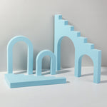 Cubo geometrico Tinta unita Fotografia Sfondo fotografico Tavolo da tiro Oggetti di scena in schiuma, Ladder Combo Kits, 2 x Triangles Combo Kits, Cuboid Doo, 7 x 7 x 6cm Cuboid