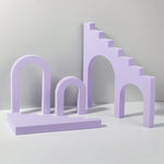 Cubo geometrico Tinta unita Fotografia Sfondo fotografico Tavolo da tiro Oggetti di scena in schiuma, Ladder Combo Kits, 2 x Triangles Combo Kits, Cuboid Doo, 7 x 7 x 6cm Cuboid