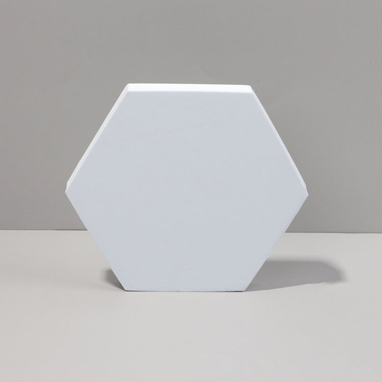 Cubo geometrico Tinta unita Fotografia Sfondo fotografico Tavolo da tiro Oggetti di scena in schiuma, 18 x 2cm Hexagon, 10 x 6cm Cylinder, 7cm Round Ball + 5cm Round Ball, Cuboid Door Combo Kits