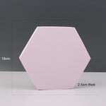 Cubo geometrico Tinta unita Fotografia Sfondo fotografico Tavolo da tiro Oggetti di scena in schiuma, 18 x 2cm Hexagon, 10 x 6cm Cylinder, 7cm Round Ball + 5cm Round Ball, Cuboid Door Combo Kits