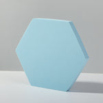 Cubo geometrico Tinta unita Fotografia Sfondo fotografico Tavolo da tiro Oggetti di scena in schiuma, 18 x 2cm Hexagon, 10 x 6cm Cylinder, 7cm Round Ball + 5cm Round Ball, Cuboid Door Combo Kits