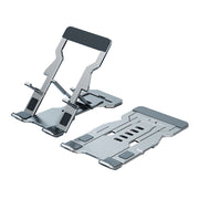 R-JUST HZ06 Supporto universale pieghevole per telefoni cellulari / tablet con scaglie magnetiche in lega di alluminio