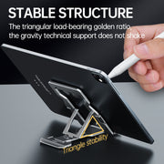 R-JUST HZ06 Supporto universale pieghevole per telefoni cellulari / tablet con scaglie magnetiche in lega di alluminio