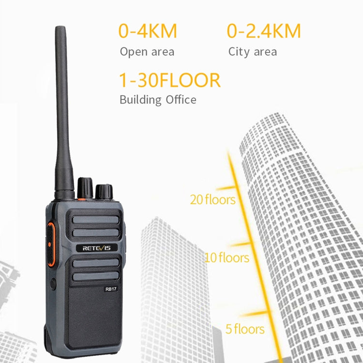 1 paio RETEVIS RB17 462.5500-462.7250MHz 16CHS FRS Radio bidirezionale senza licenza Walkie Talkie portatile, spina americana, RB17