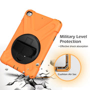 Custodia protettiva antiurto in silicone colorato + PC con supporto, tracolla e cinturino da polso, For iPad Mini 4 / Mini (2019)