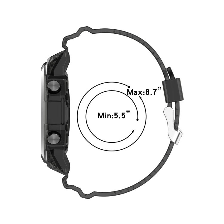 Cinturino di ricambio traslucido integrato in silicone, For Huawei Watch GT 2