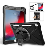 Custodia silicone con tracolla e slot penna per iPad Pro 10.5