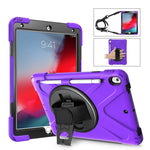 Custodia silicone con tracolla e slot penna per iPad Pro 10.5